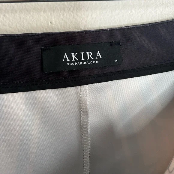 Akira High Waisted Wide Leg Flare Black Floral Striped Palazzo Pants Size M - Picture 7 of 7